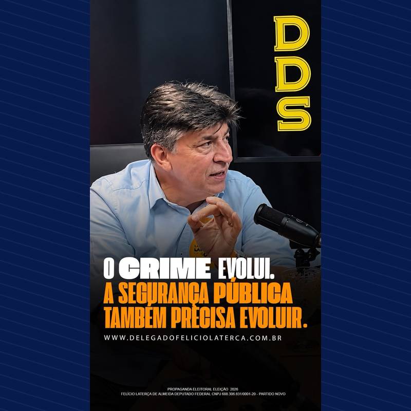 Publicação no Facebook: 📲 Delegado Felício Laterça | Como delegado de Polícia Federal, defendo que as forças policiais estejam…