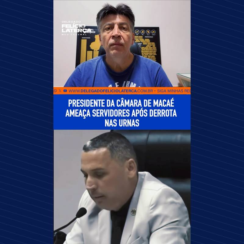 Publicação no Facebook: 📲 Siga Delegado Felício Laterça | Se servidores estiverem sendo coagidos ou pressionados por questões…