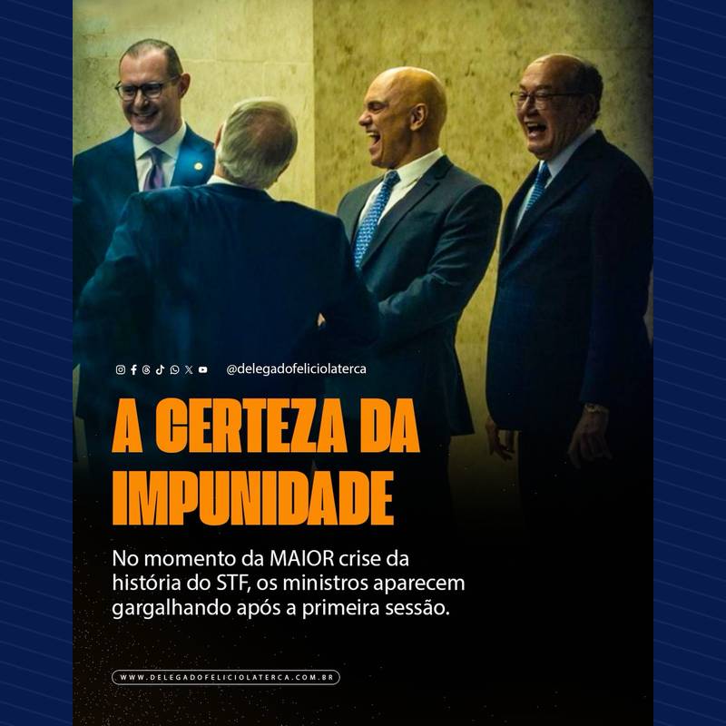 Publicação no Instagram: Rindo do quê? Do Brasil? Do futuro da nação? A gargalhada no topo, diante de tantos desafios e críticas à…