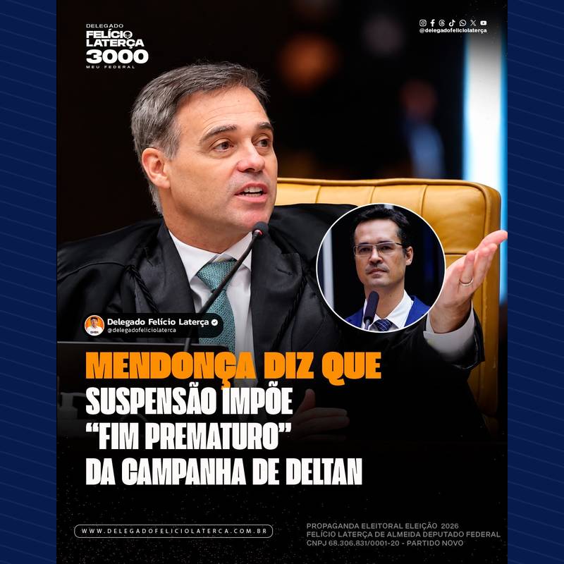 Publicação no Instagram: 📲 Siga @delegadofeliciolaterca | O ministro do Tribunal Superior Eleitoral (TSE) André Mendonça votou nesta…