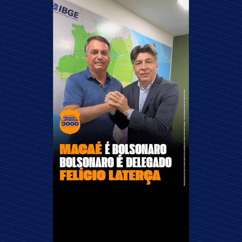Publicação no Instagram: A verdadeira direita caminha junto! Memória de apoio do nosso eterno Presidente Jair Bolsonaro ao Delegado…