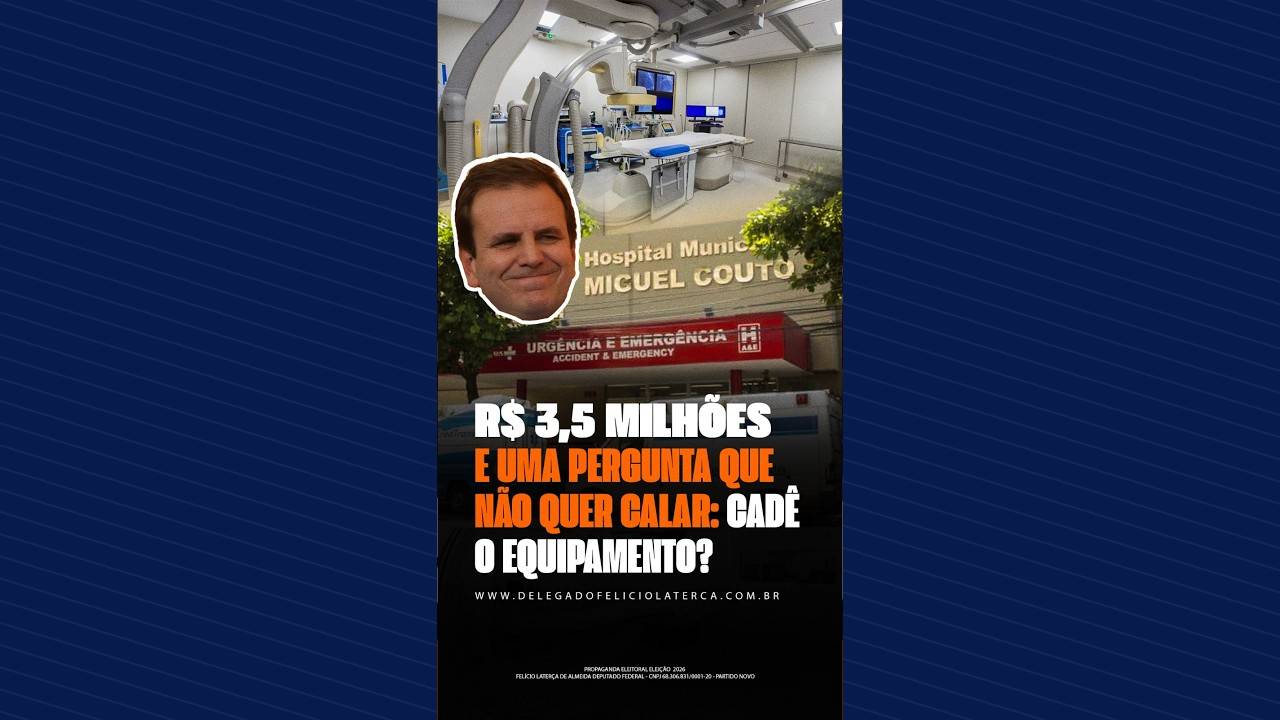 Miniatura do vídeo: MIGUEL COUTO: Em 2021, destinei R$ 3,5 milhões em emenda e o equipamento não foi instalado.