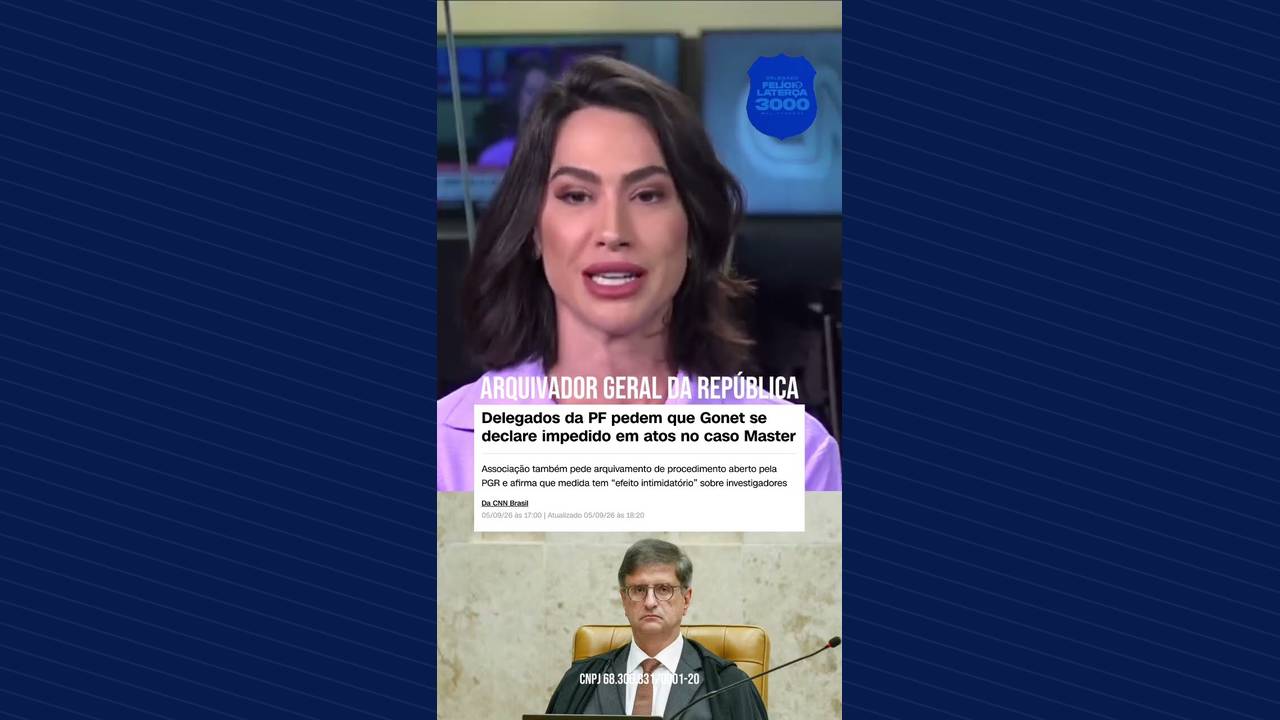 Miniatura do vídeo: Delegados da PF pedem que Gonet se declare impedido em atos no caso Master