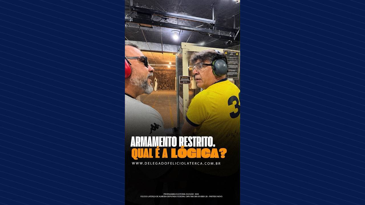 Miniatura do vídeo: Já existe arma que “mata mais” ou “mata menos”? O criminoso não respeita restrição de calibre.