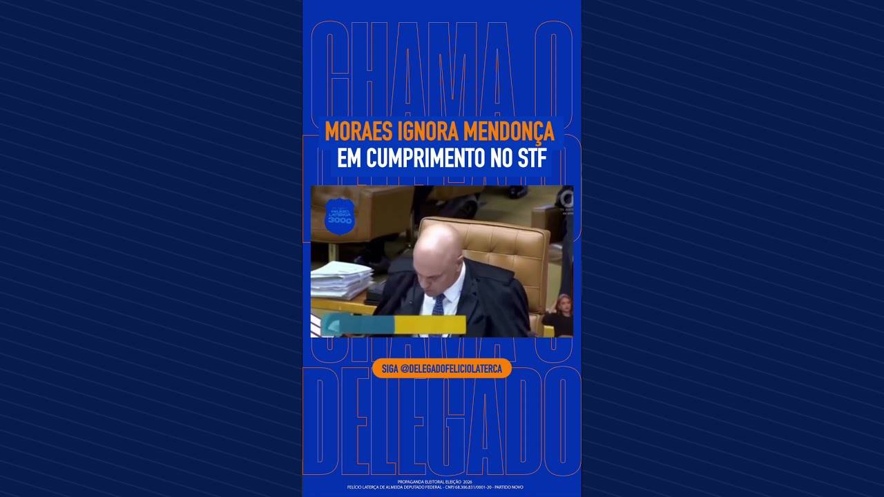 Miniatura do vídeo: Alexandre de Moraes ignora André Mendonça!
